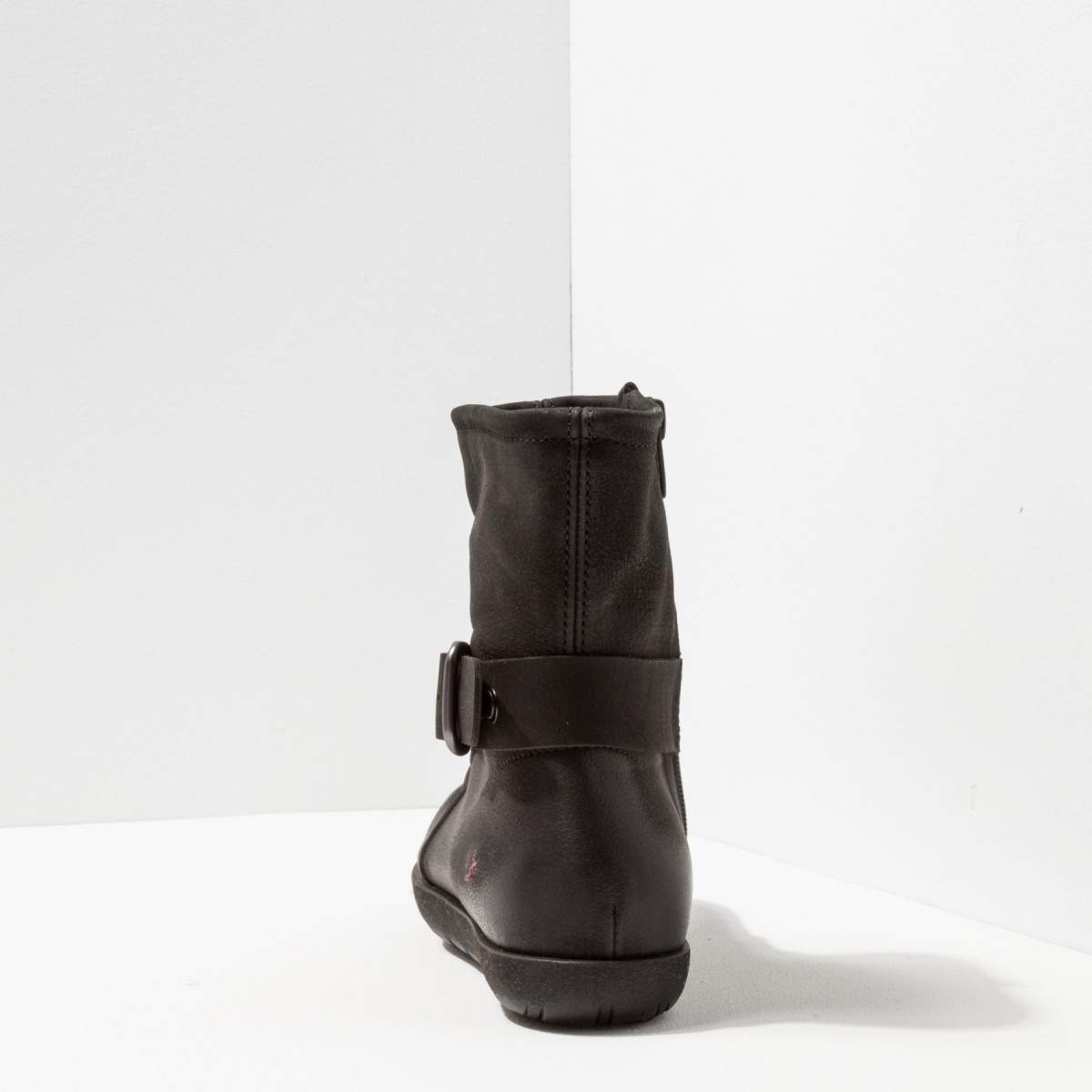 Bottines plates pliss es en nubuck Femme art Elorell