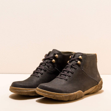 Boots à lacets en cuir - Noir - El naturalista