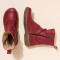 Bottines plates en cuir grain naturel - Rouge - El naturalista