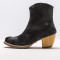 Bottines santiag femme en cuir - Noir - Neosens