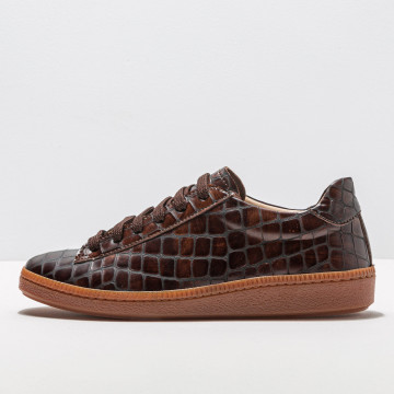 Baskets en cuir fantaisie - Imprimé Alligator - Neosens