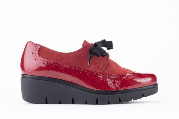 AGATHE BLEU - Chaussures de confort à lacets Le chic urbain pour Femme