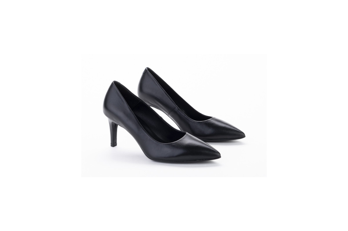 Escarpins confortables en cuir - Noir - Lince