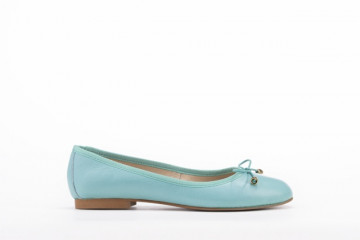 Ballerines en cuir - Bleu - Lince