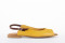 Sandales plates en cuir lisse - Jaune - Lince