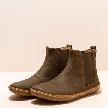 Bottines chelsea en cuir - Kaki - El naturalista