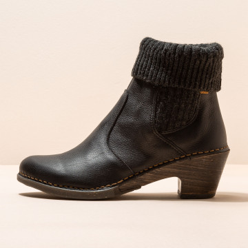 Bottines chelsea à doublure en laine - Noir - El naturalista