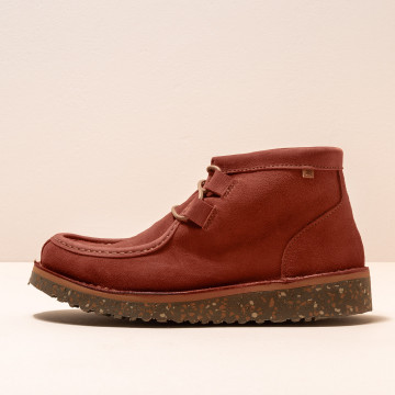 Low boots en cuir suédé - Rouge - El naturalista