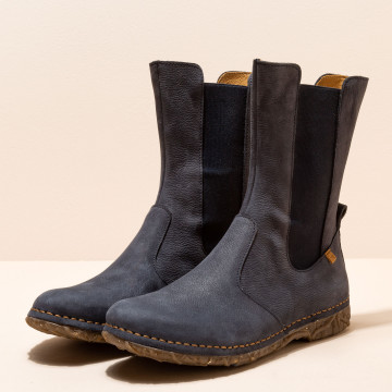 Bottines chelsea montantes - Bleu Marine - El naturalista