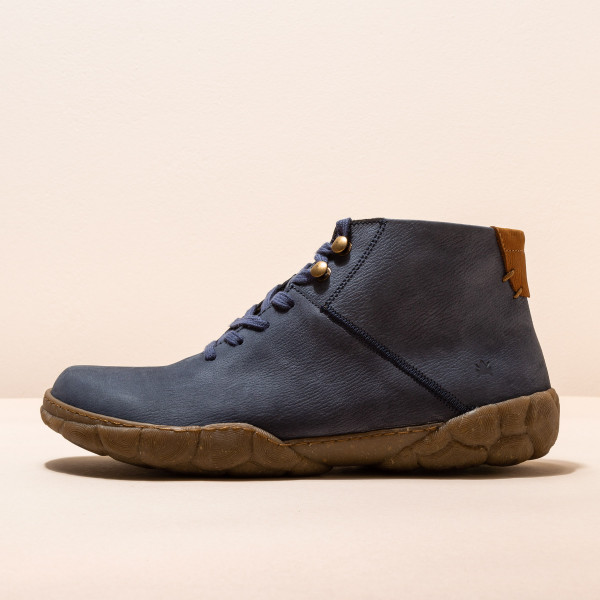 Boots à lacets en cuir - Bleu Marine - El naturalista