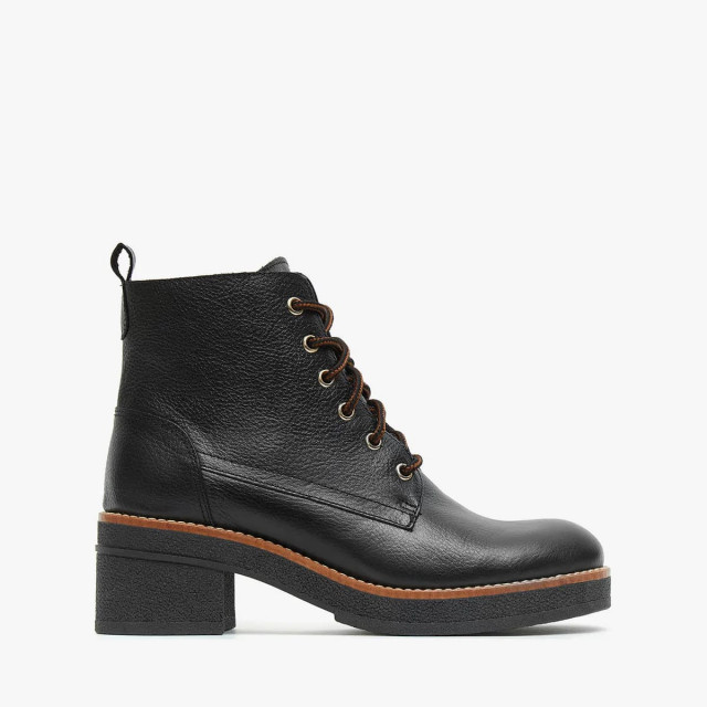 Bottines à lacets - Noir - Marila