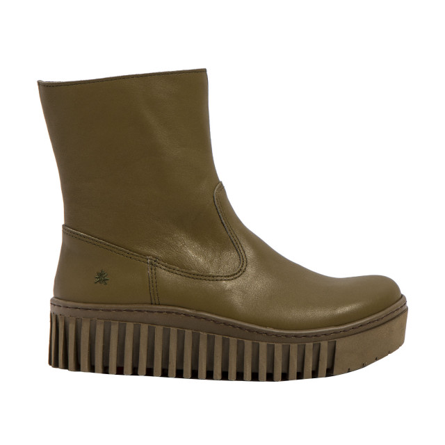 Bottines plateforme en cuir - Vert - art