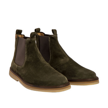 Bottines plates chelsea boots - Vert - El naturalista