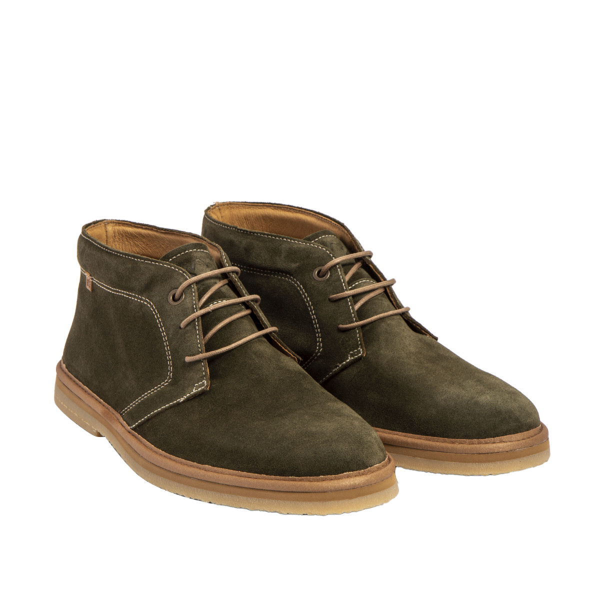 Derbies chics en daim - Vert - El naturalista