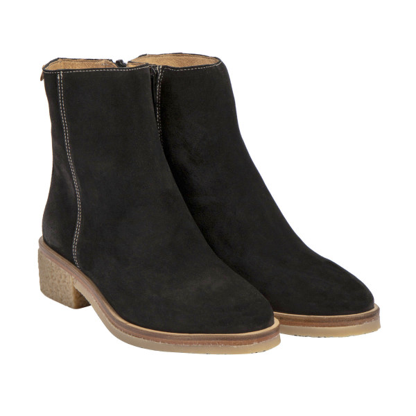 Bottines en daim chics - Noir - El naturalista