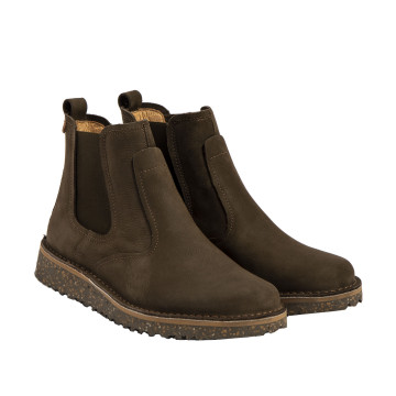 Bottines chelsea basses en cuir - Vert - El naturalista