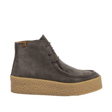 Bottines en daim à plateforme originale - Gris - El naturalista