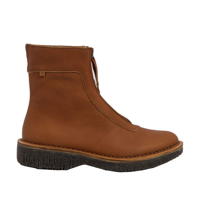 Bottines en cuir à zip - Marron - El naturalista