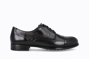 Derbies en cuir - Noir - Lince