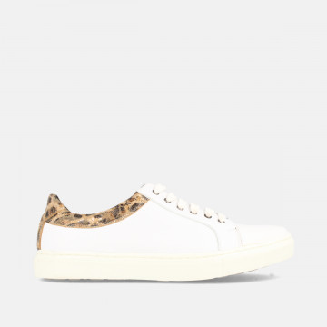 Sneakers plates en cuir - Blanc - Marila