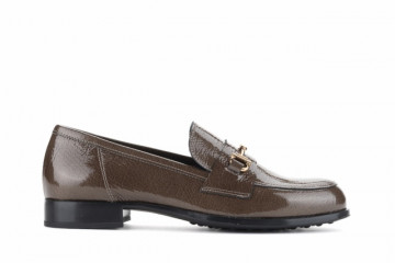 Mocassins en cuir verni - Marron - Lince