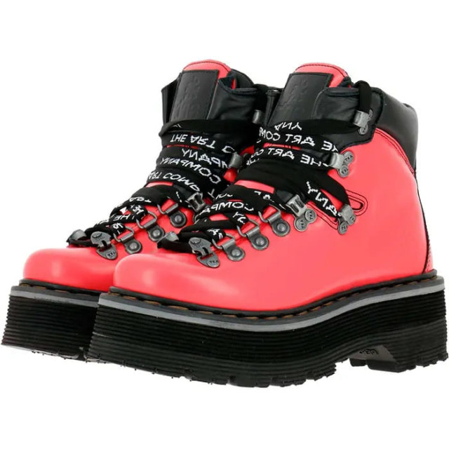 Bottines lacets style montagne en cuir