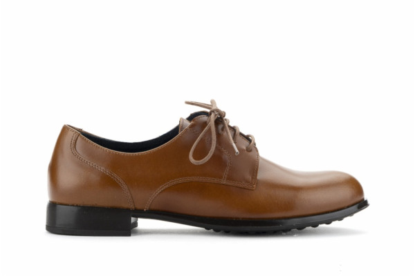 Derbies femme en cuir - Marron - Lince