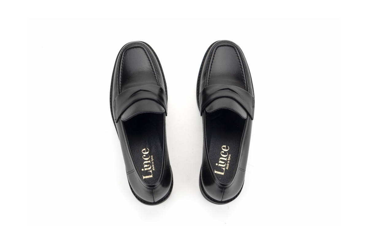 Mocassins en cuir - Noir - Lince