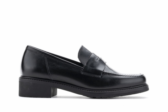 Mocassins en cuir - Noir - Lince