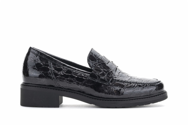 Mocassins en cuir - Noir - Lince