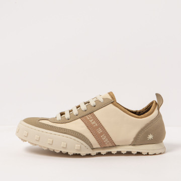 Sneakers vegan à semelles caoutchouc - Beige - art