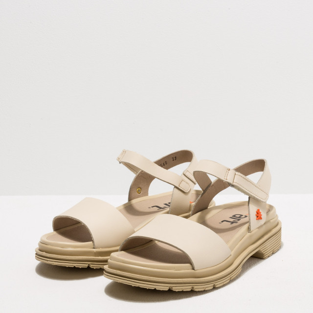 Sandales en cuir et semelle ultra confort - Beige - art