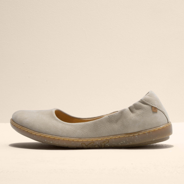 Ballerines cuir à semelles recyclées - Gris - El naturalista