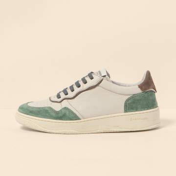 Sneakers en cuir suédé - Vert - El naturalista