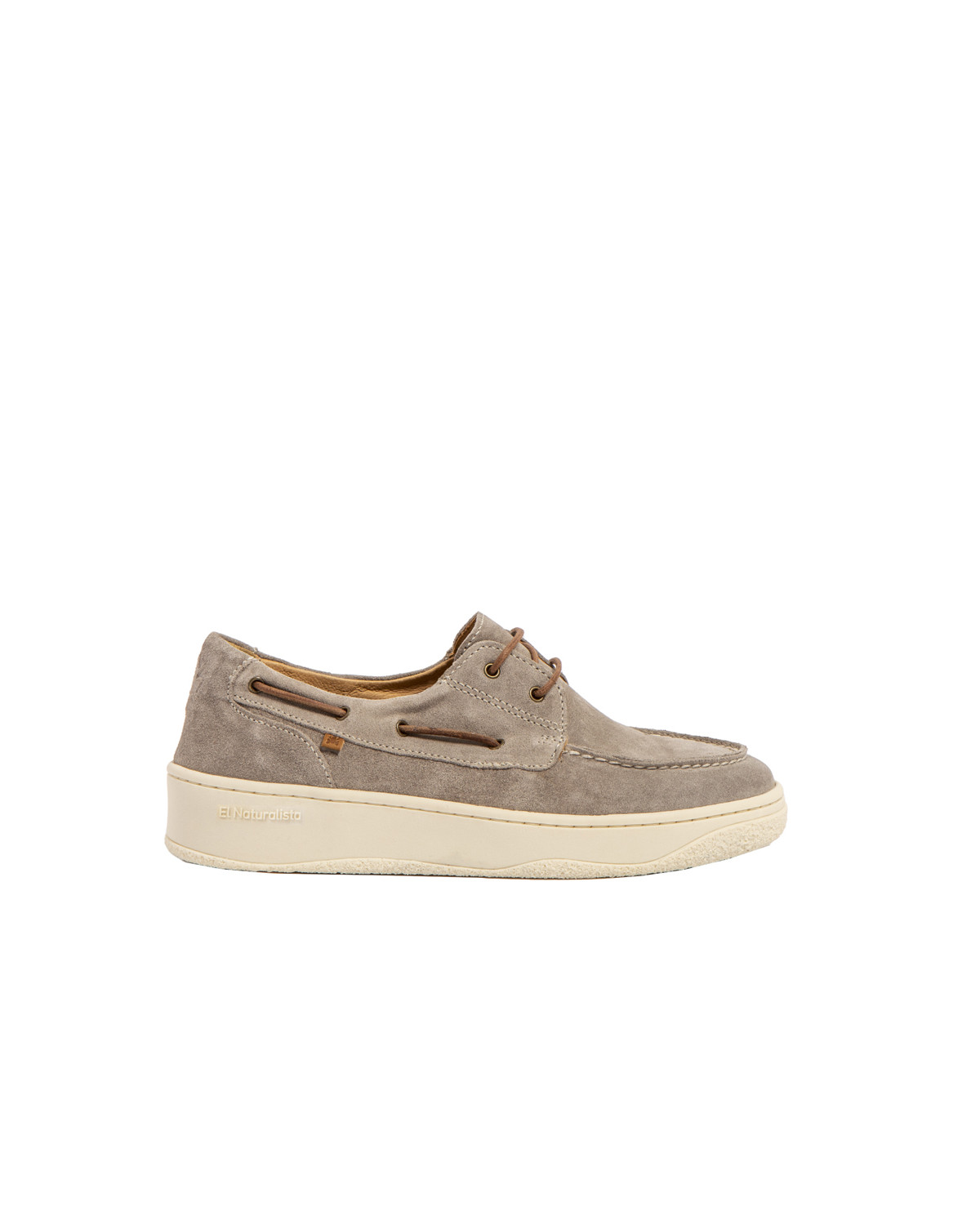 Chaussures bateau en daim - Beige - El naturalista