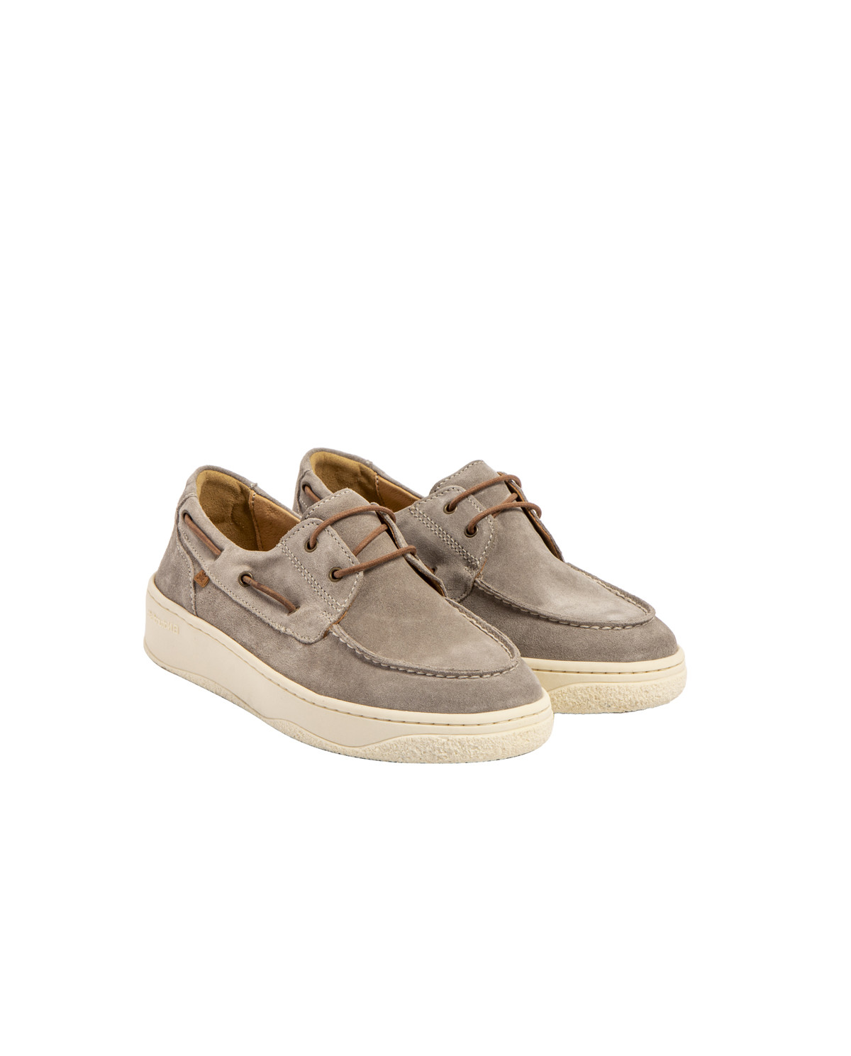 Chaussures bateau en daim - Beige - El naturalista