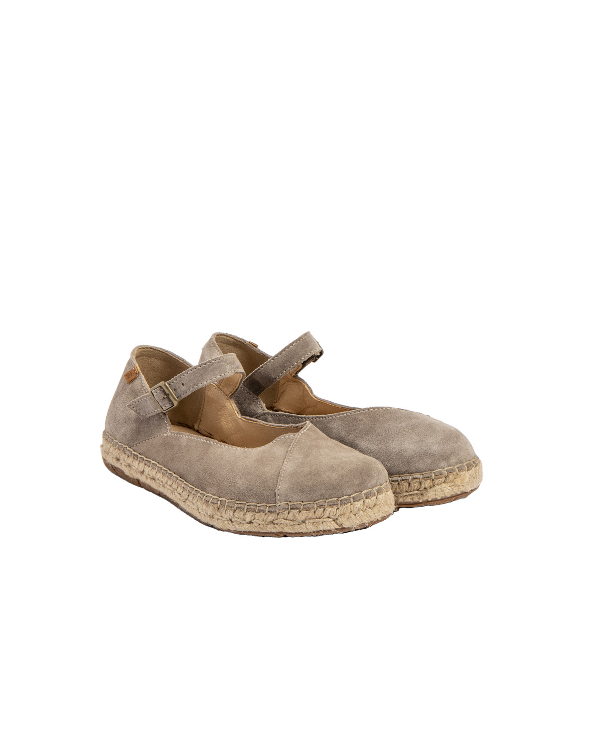 Ballerines en daim à boucle - Taupe - El naturalista