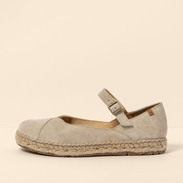 Ballerines en daim à boucle - Beige - El naturalista