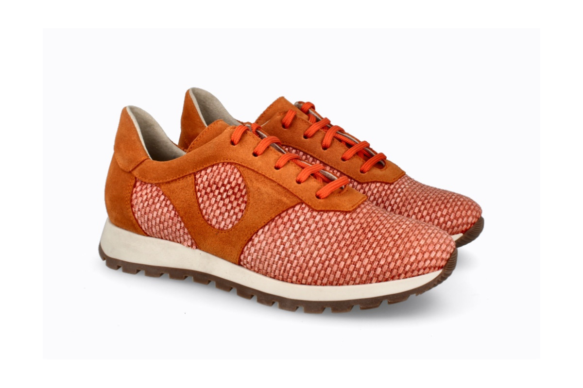 Baskets confortables en daim - Orange - Lince