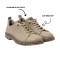 Baskets basses en cuir double lacets - Taupe - art