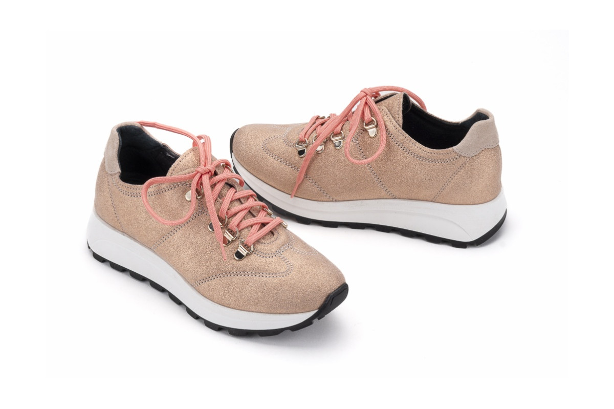 Baskets confortables en daim - Beige - Lince