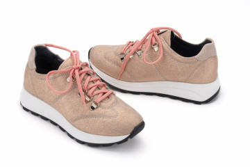 Baskets confortables en daim - Beige - Lince