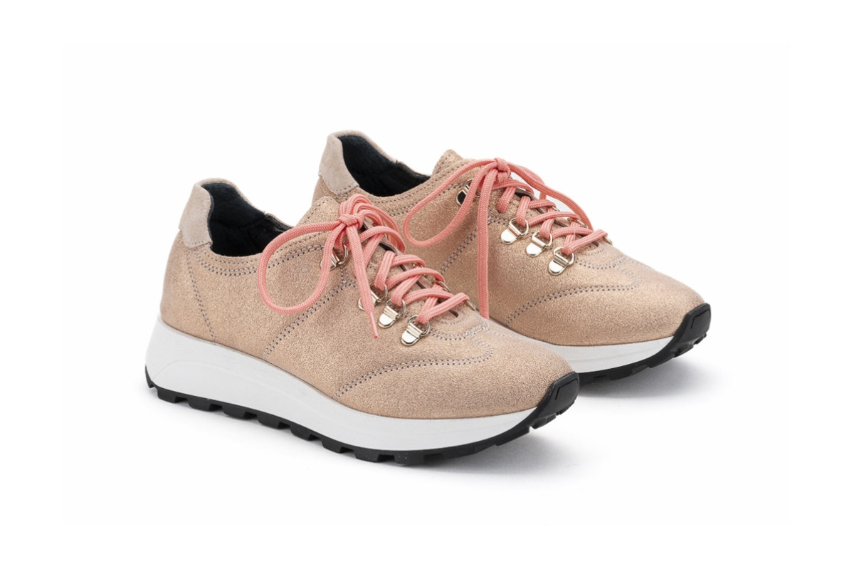 Baskets confortables en daim - Beige - Lince