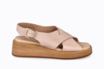 Sandales confortables compensées ultra confortable - Rose - Lince