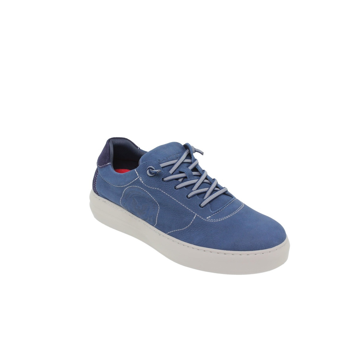 Baskets confortables homme en cuir - Bleu - Seva Calzados