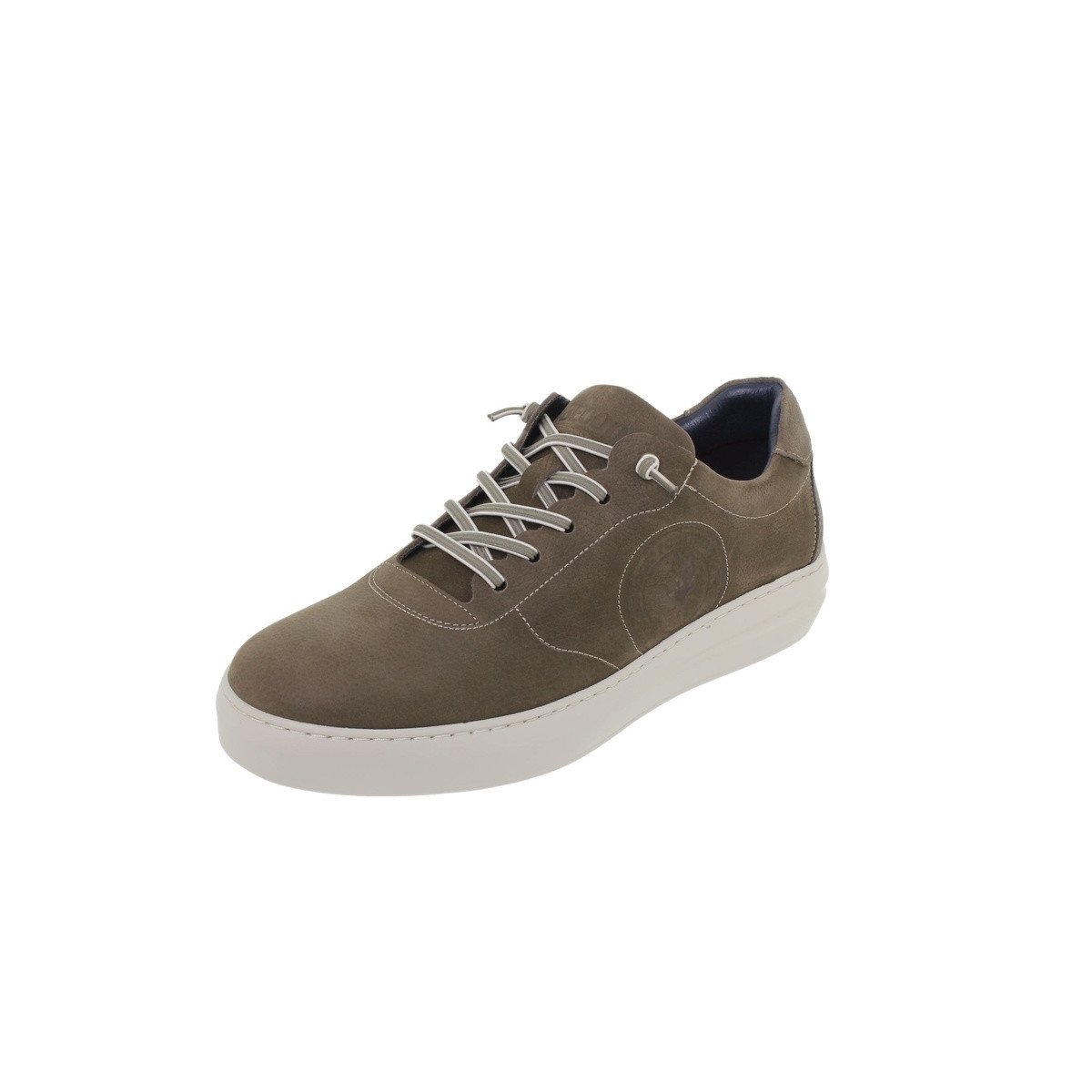 Baskets confortables homme en cuir - Kaki - Seva Calzados