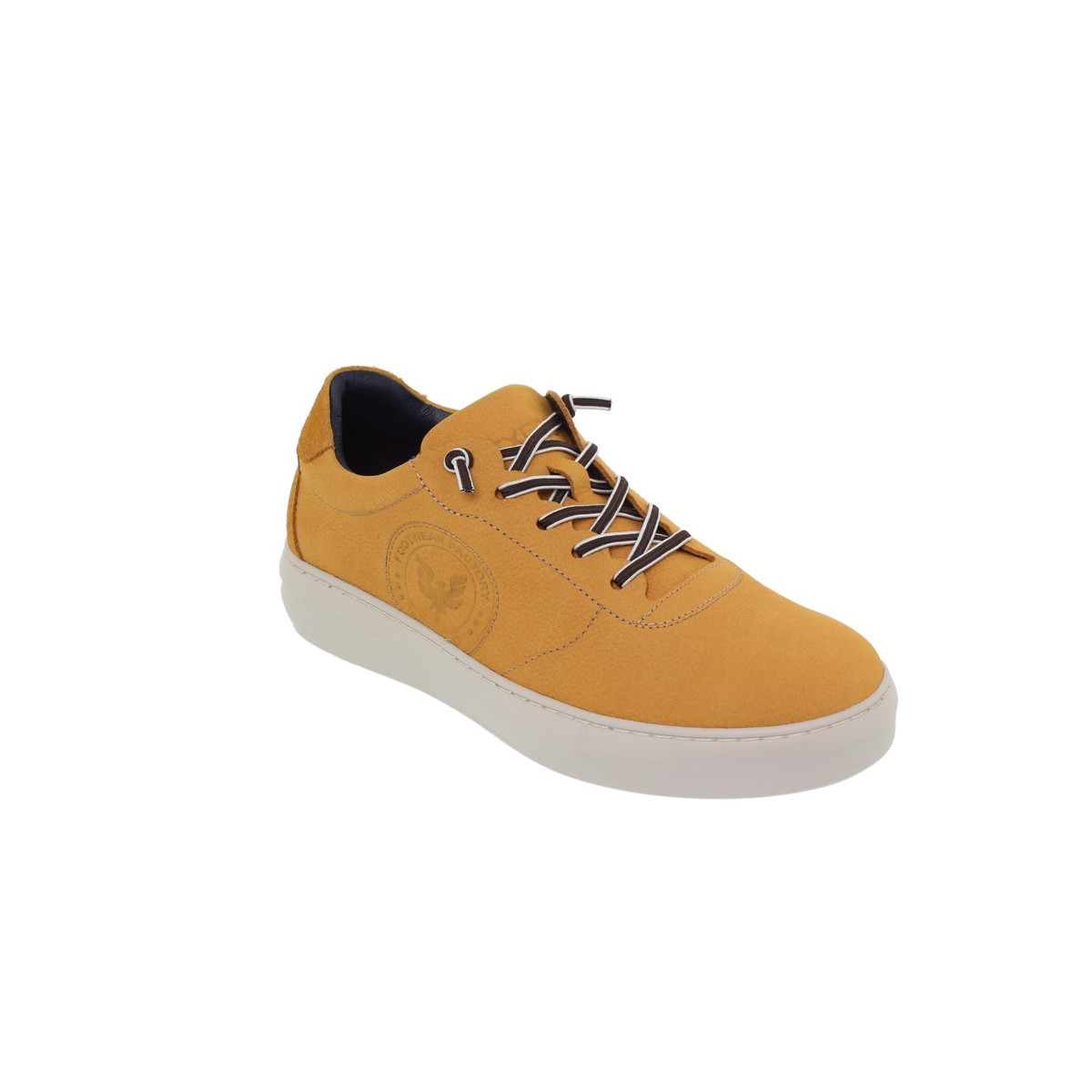 Baskets confortables homme en cuir - Jaune - Seva Calzados