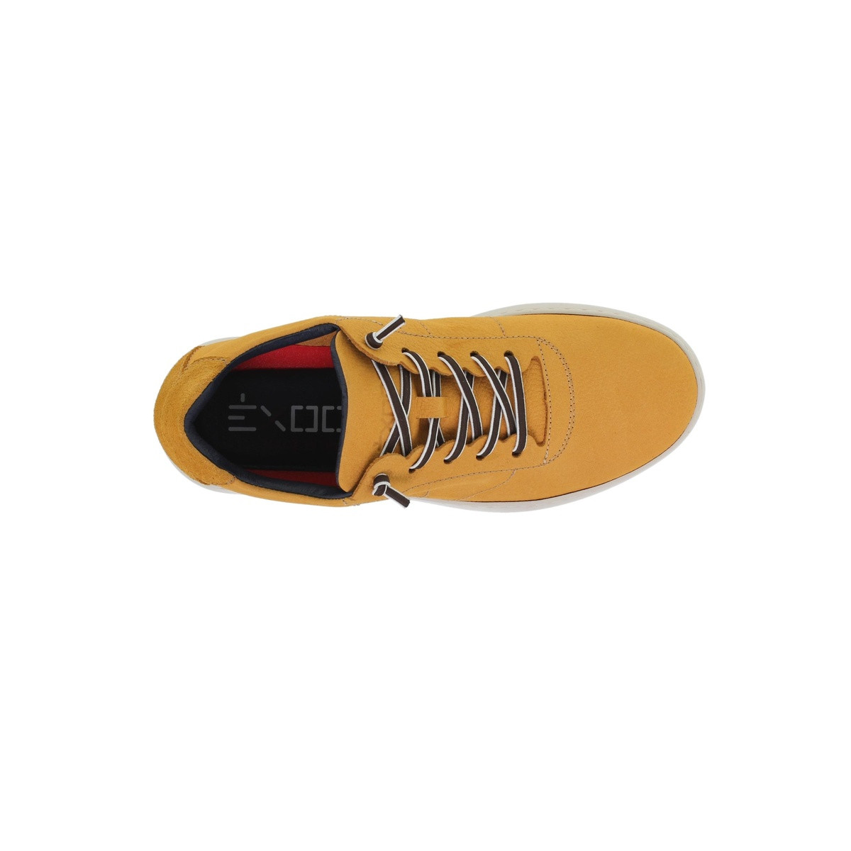 Baskets confortables homme en cuir - Jaune - Seva Calzados