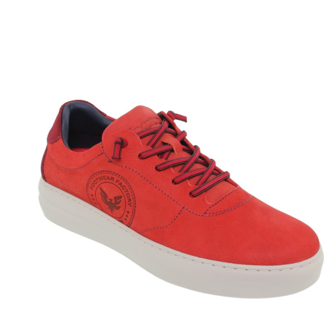 Basket cuir rouge homme hotsell