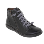 Bottines confortables basses femme en cuir - Noir - Seva Calzados